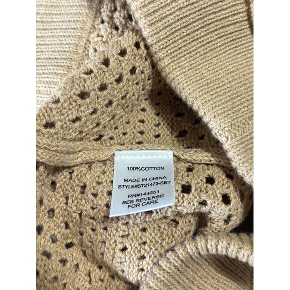 Sincerely Jules Tan Brown Crochet Shorts - Picture 5 of 6